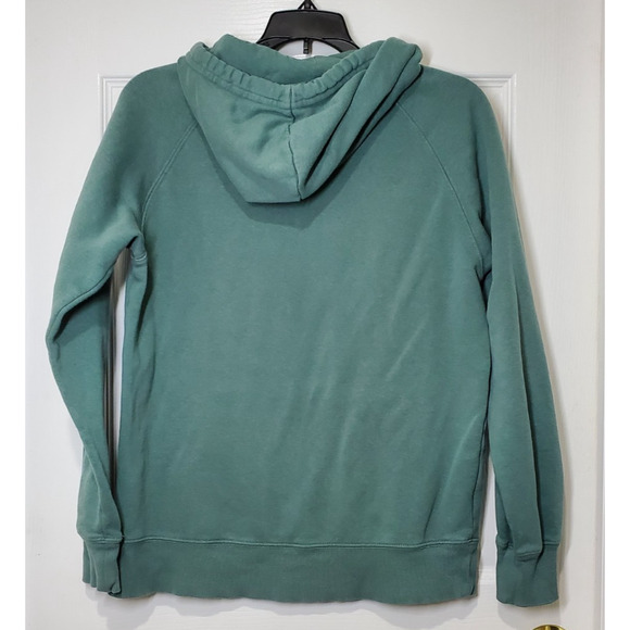 The North Face Pullover Hoodie Women S Green Logo Outdoor Casual Sweatshirt - Picture 10 of 11